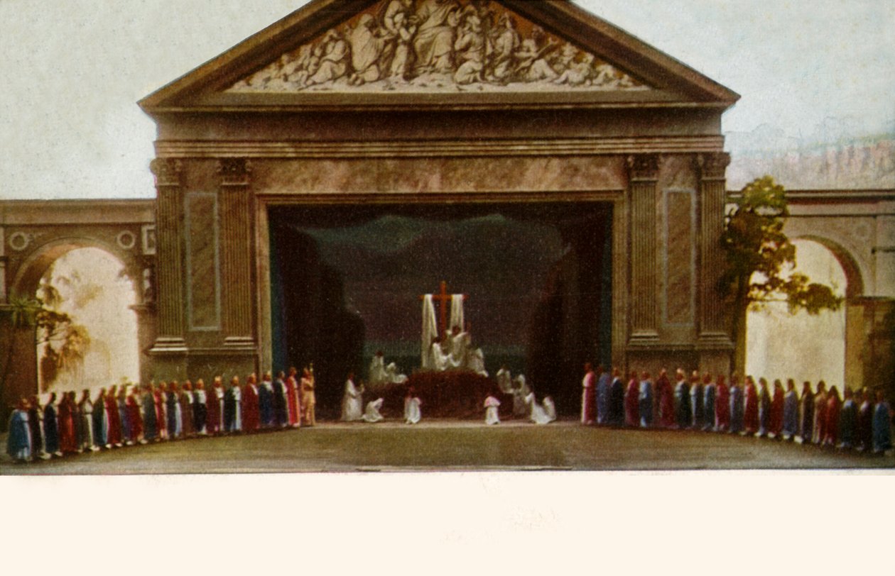क्रॉस के प्रतिज्ञान, गाना बजानेवालों के साथ, 1922। द्वारा हेनरी ट्रुट