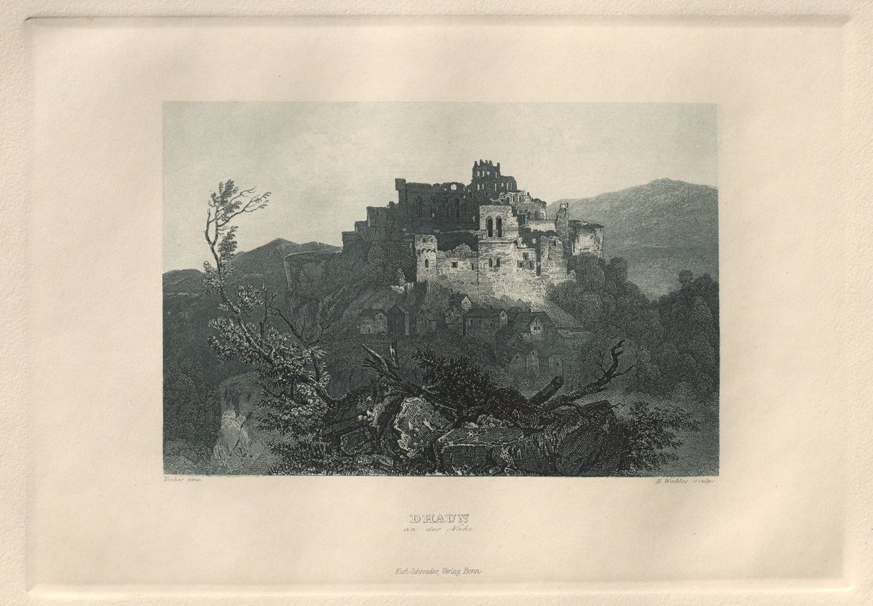 सुरम्य और रोमांटिक राइनलैंड: धौन ए डेर नाहे, 1928। द्वारा हेनरी विंकल्स