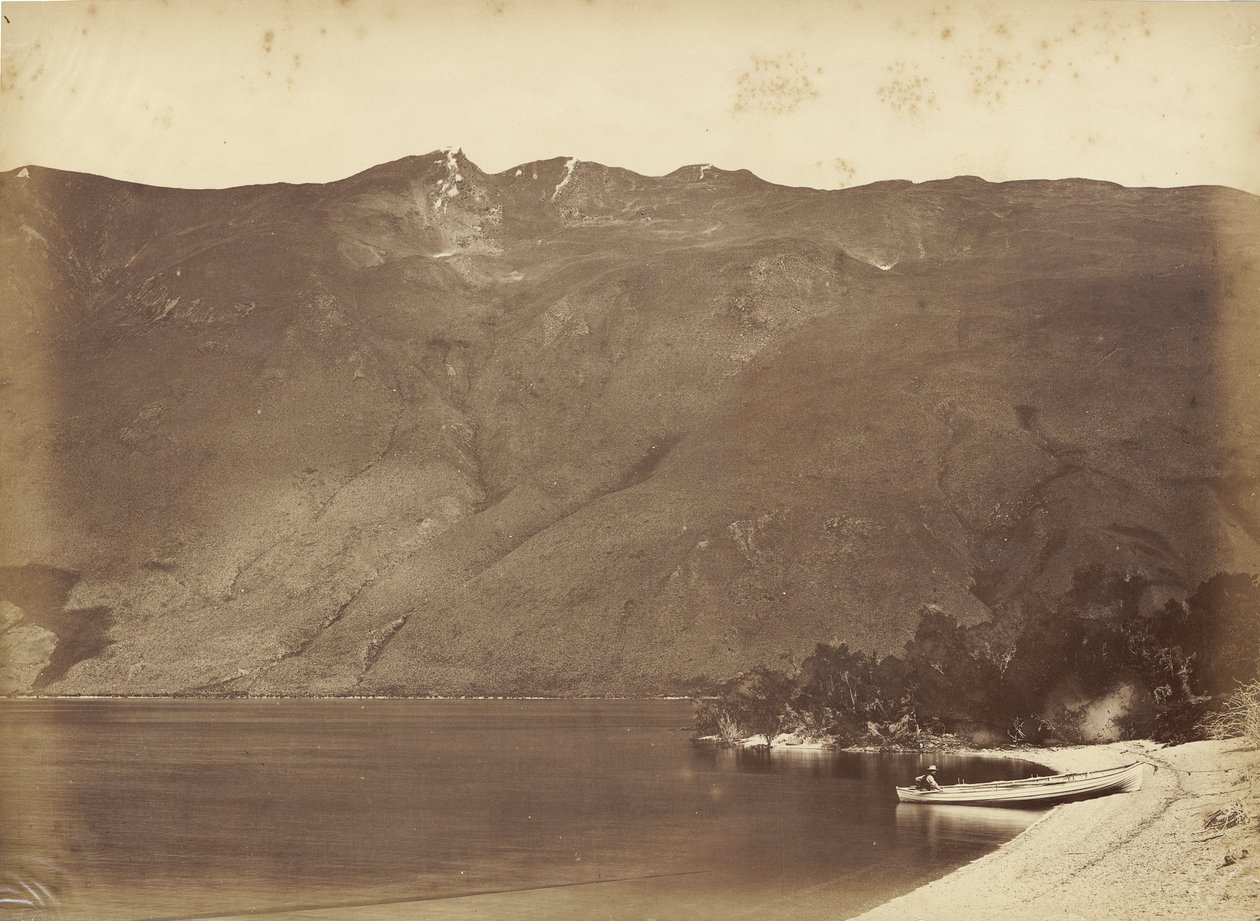 फूल्स कैप पीक, वानाका, मध्य 1870 (एल्बम प्रिंट) द्वारा हरबर्ट देवरिल