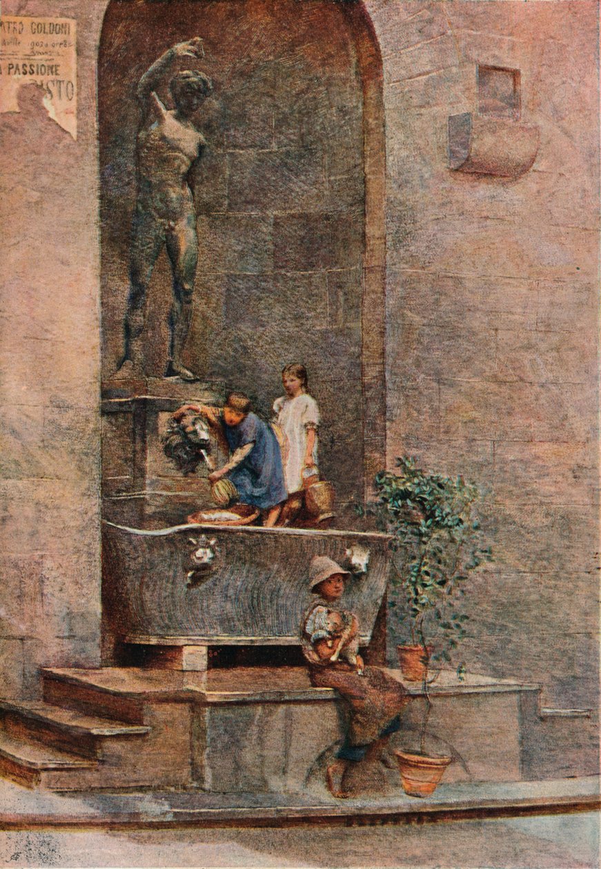 द फाउंटेन, c1904 द्वारा हर्बर्ट अलेक्जेंडर कोलिन्स