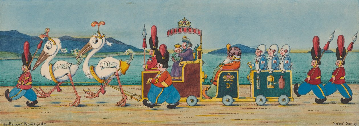राजकुमार का वचन, c.1910 द्वारा हर्बर्ट ई। क्रॉले