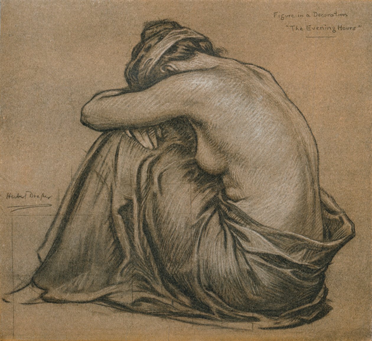 एक सजावट के लिए अध्ययन, शाम के घंटे, c1916 द्वारा हर्बर्ट जेम्स ड्रेपर