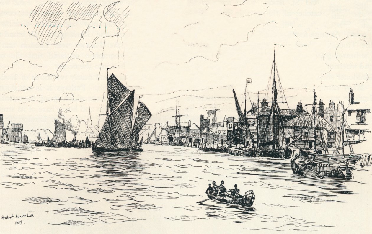 लाइमहाउस पियर से, 1873, 1894 द्वारा हर्बर्ट मेन्ज़ीज़ मार्शल