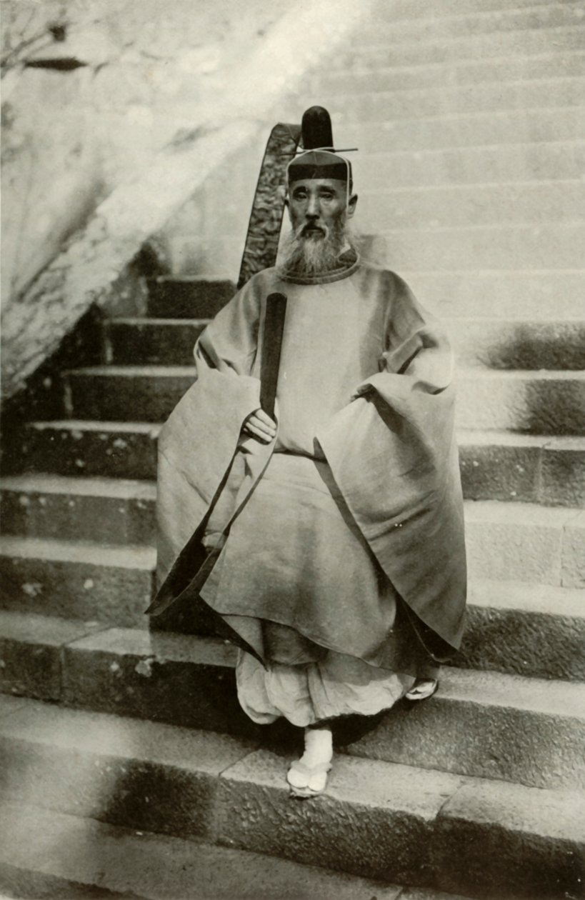 ए शिन्टो प्रीस्ट, 1910। द्वारा हर्बर्ट पोंटिंग