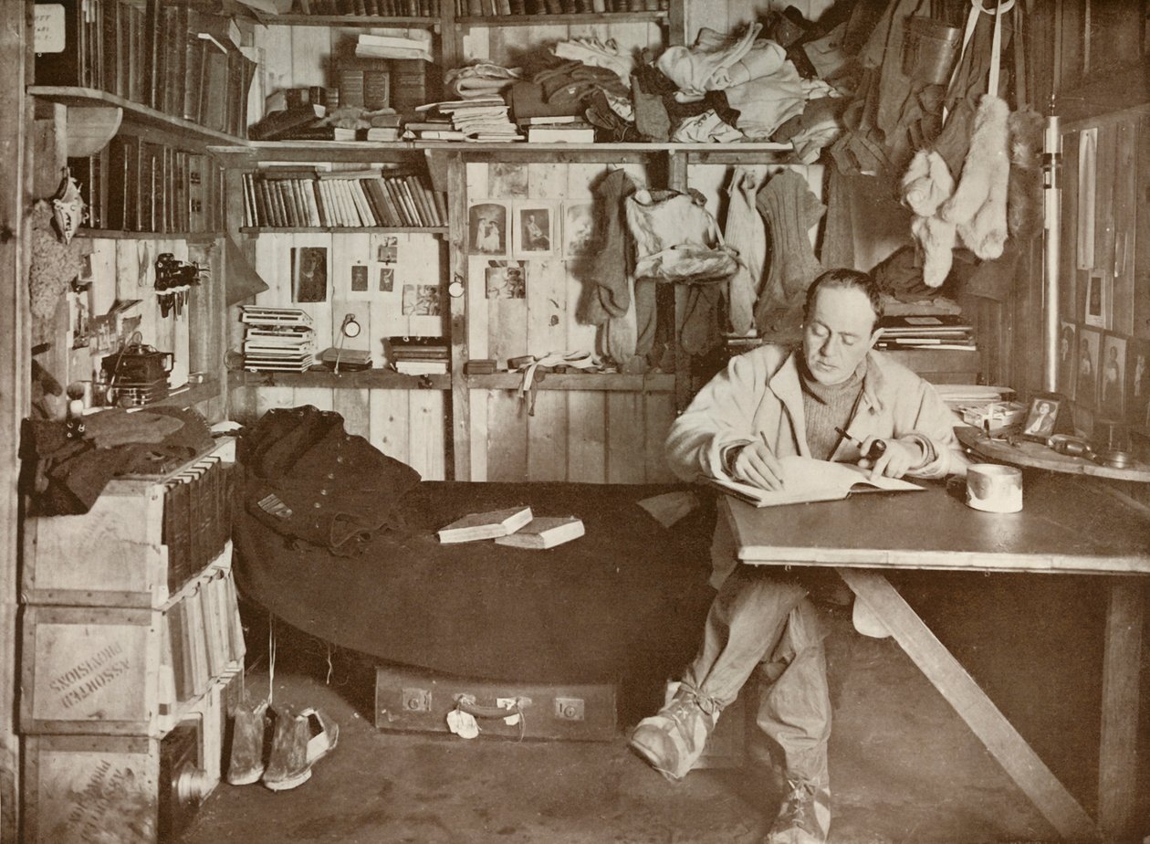 कैप्टन स्कॉट इन हिज़ डेन, c1911, 1913 द्वारा हर्बर्ट पोंटिंग