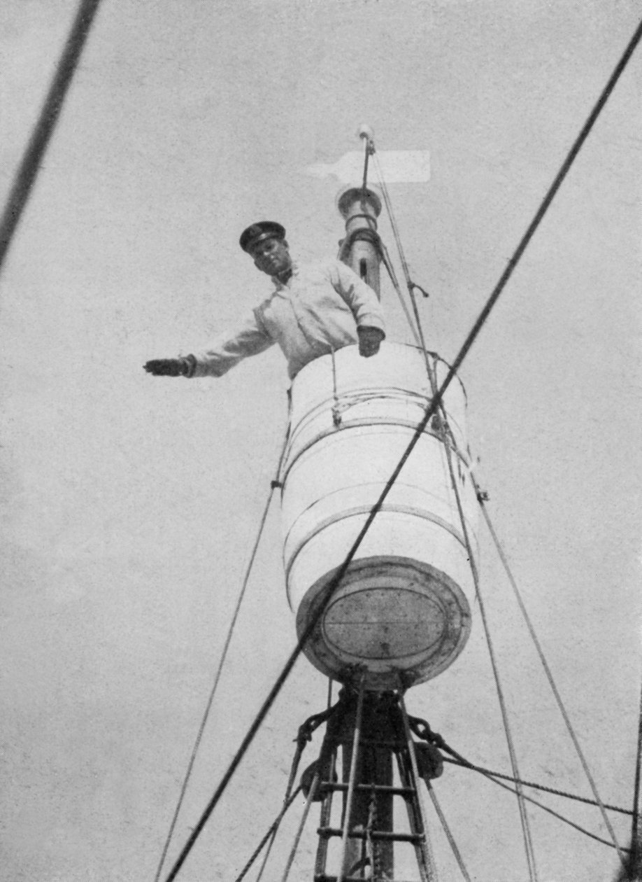कौवे नेस्ट में लेफ्टिनेंट इवांस, c19101913, 1913 द्वारा हर्बर्ट पोंटिंग