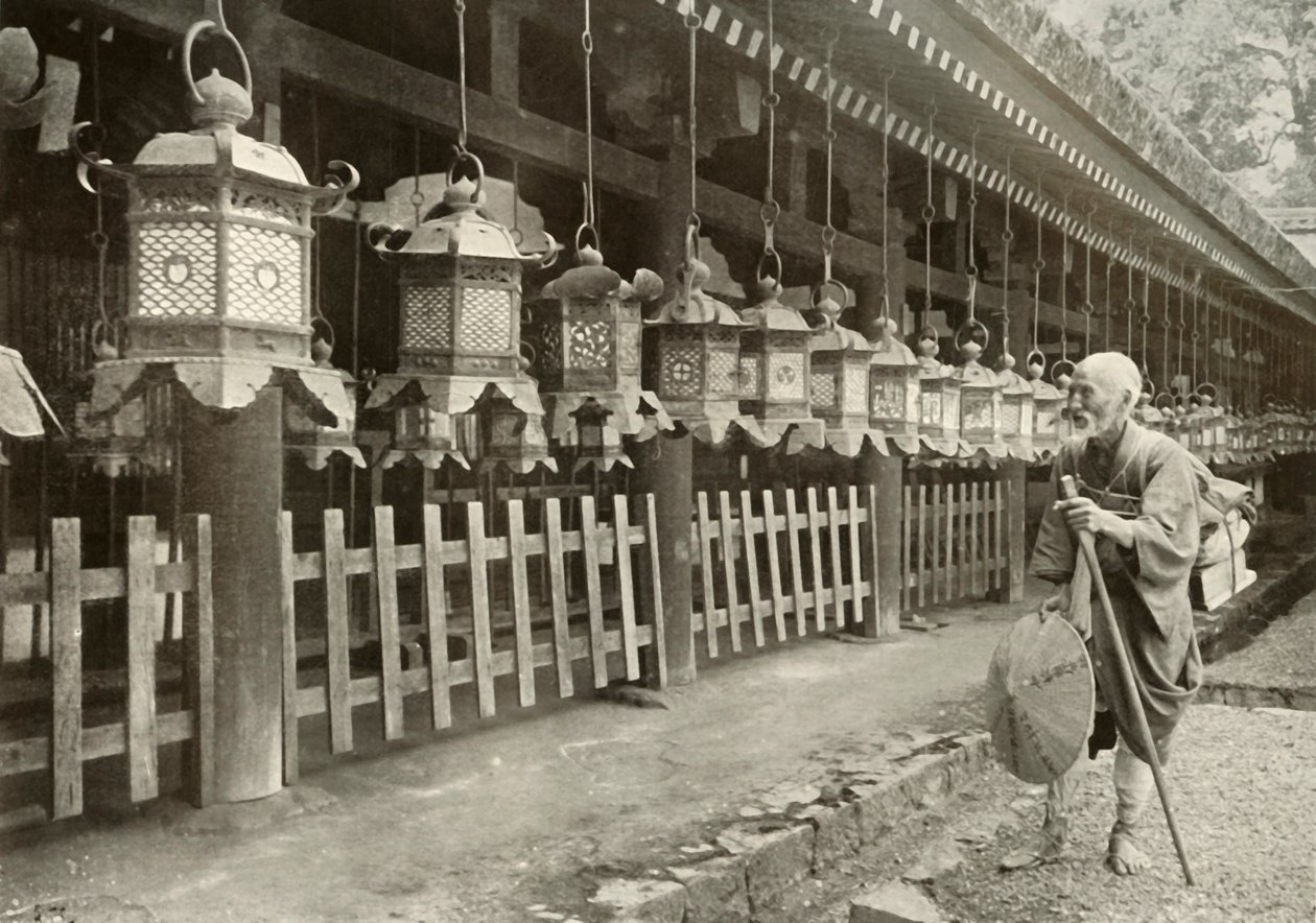 1910 में नारा के लिए एक तीर्थयात्रा पर। द्वारा हर्बर्ट पोंटिंग
