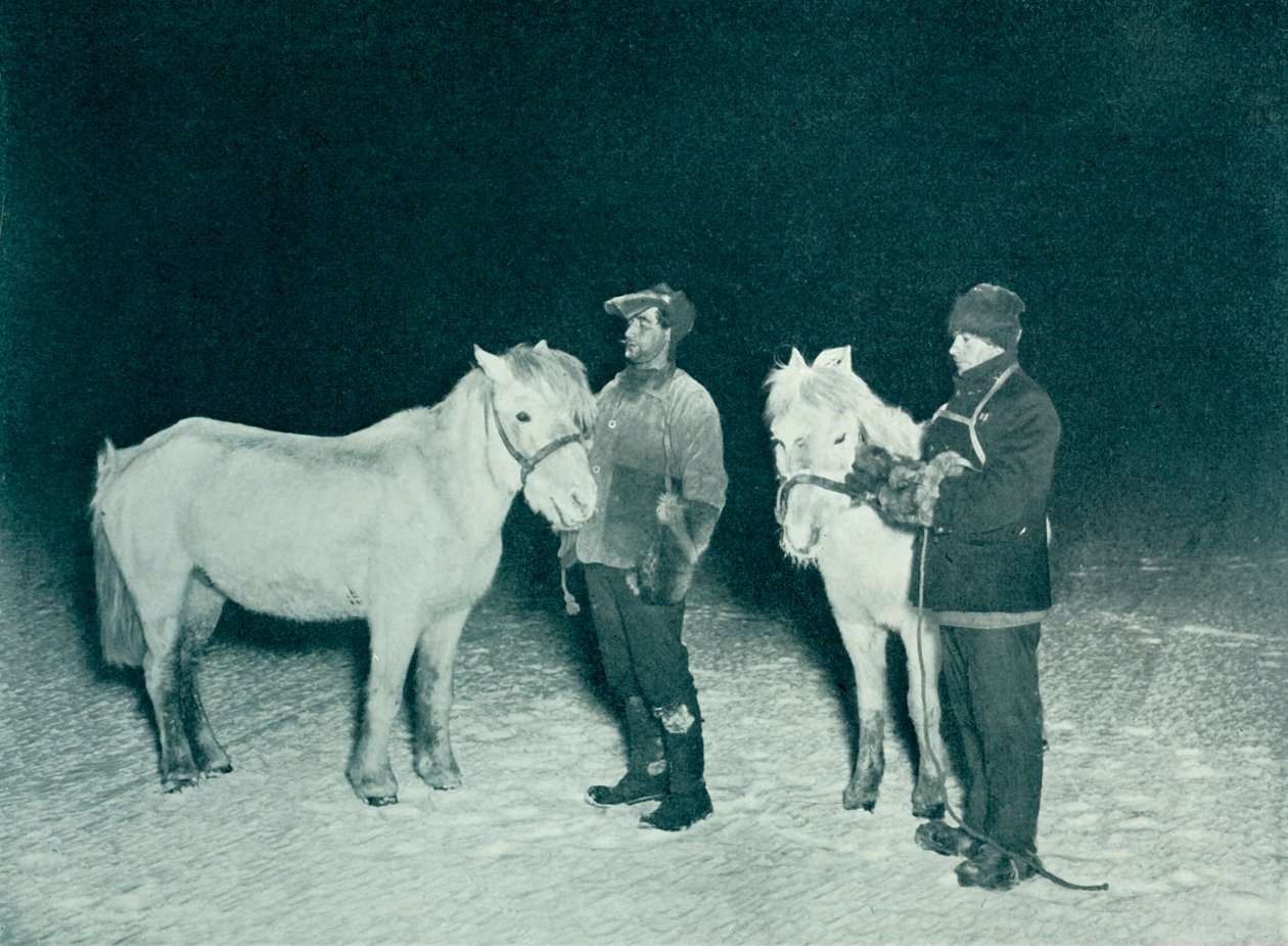 पेटी ऑफिसर क्रीन एंड इवांस एक्सरसाइजिंग अपनी पैंटी इन द विंटर, 1911, 1913 द्वारा हर्बर्ट पोंटिंग