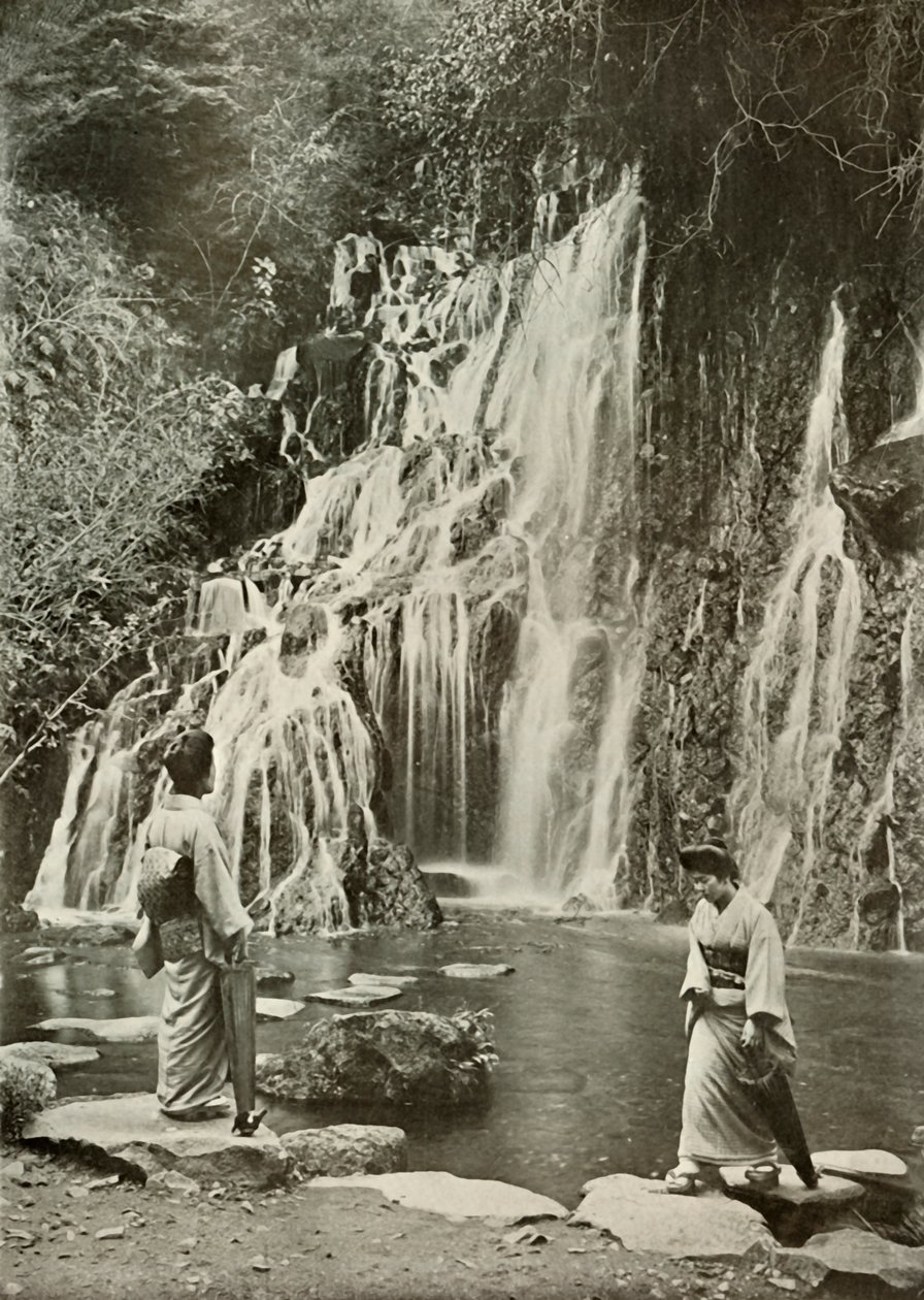 1910 में यमोटो में गिरने वाले झरने का झरना। द्वारा हर्बर्ट पोंटिंग