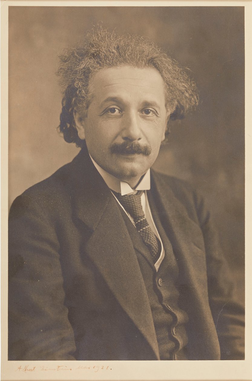अल्बर्ट आइंस्टीन का पोर्ट्रेट 1879-1955, 1921। द्वारा हरमन मिश्किन