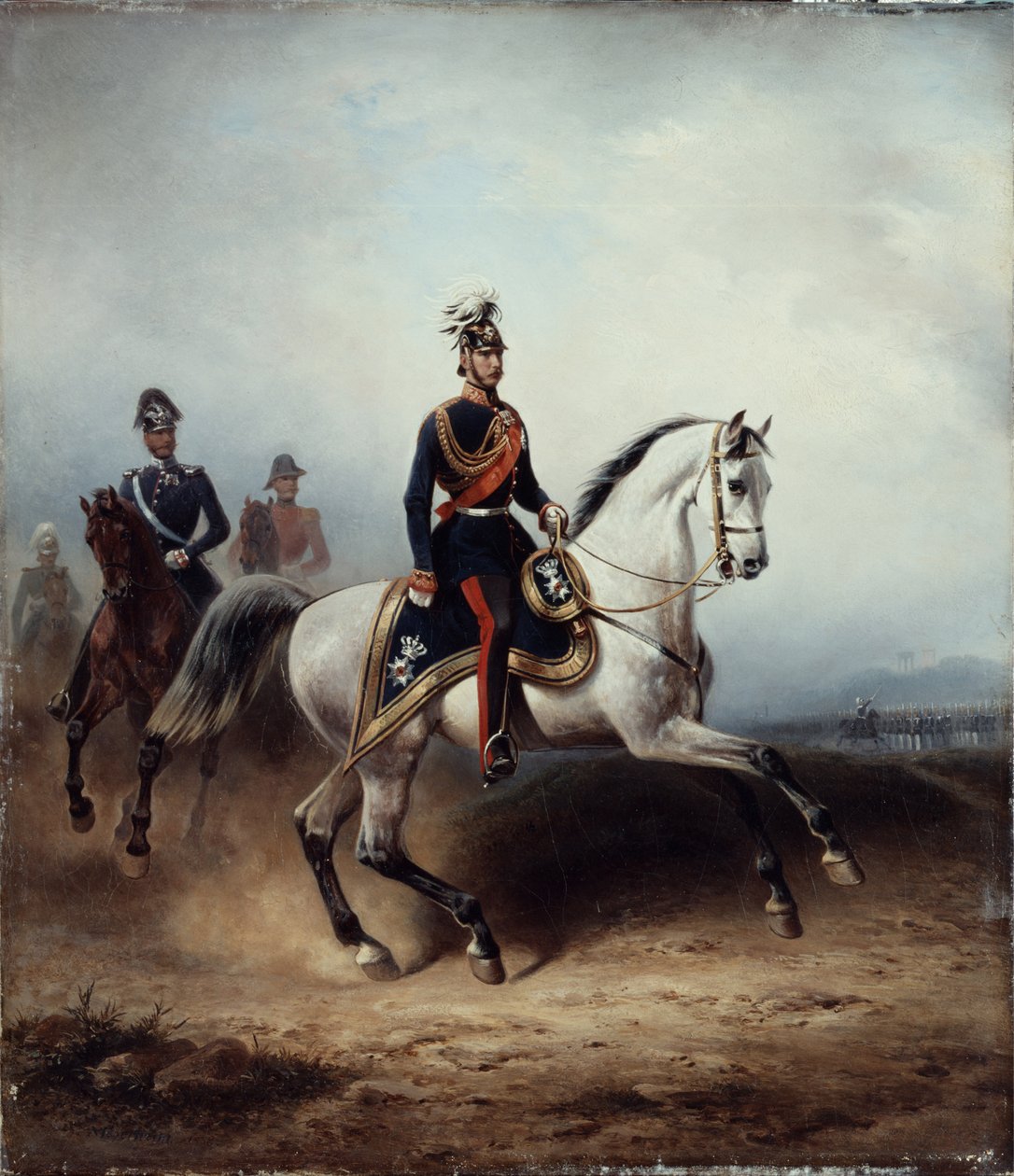 फ्रेडरिक III विल्हेम बोर्नस्टेडर फील्ड पर, 1858 द्वारा हरमन मेयेरहेम