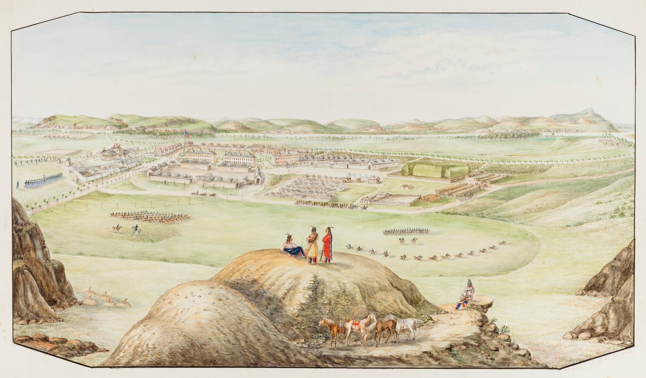 फोर्ट केओघ, मोंटाना टेरिटरी, सीए। 1877-1881। द्वारा हरमन स्टीफ़ेल