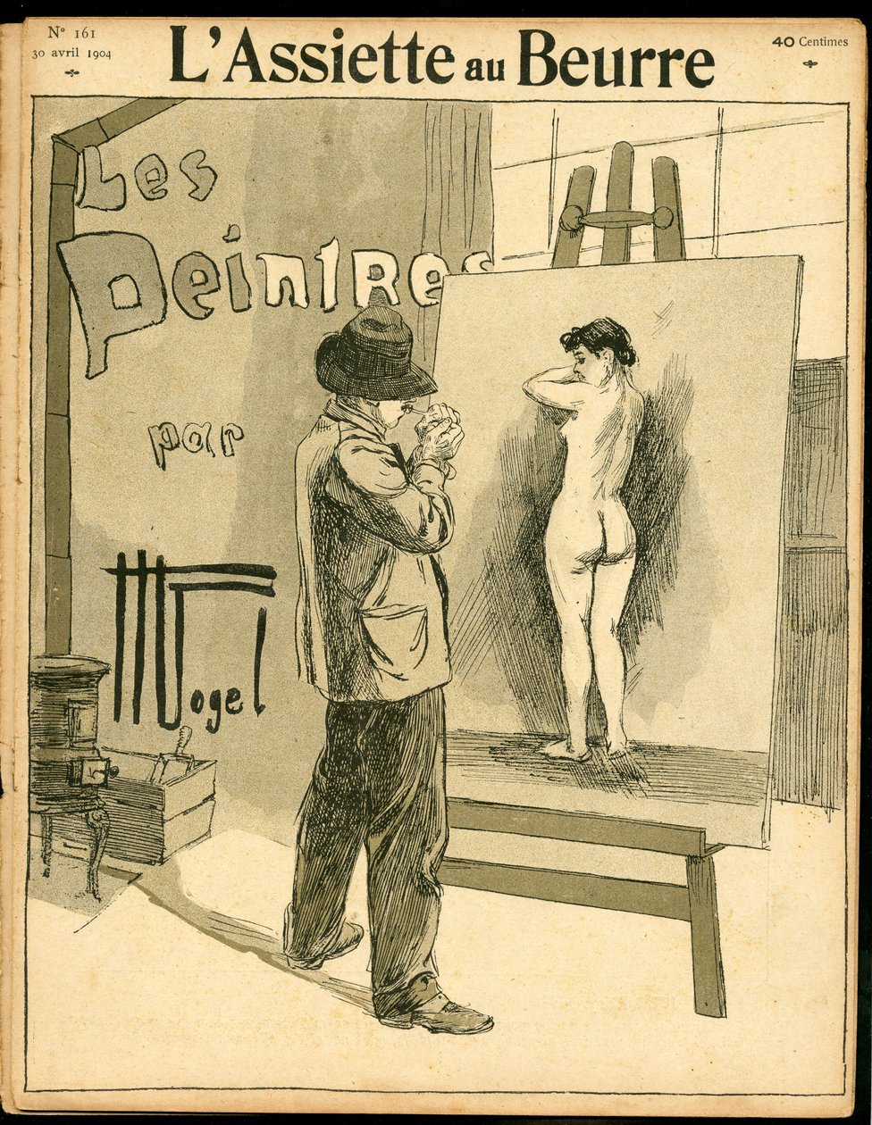 "" L'Plate au Beurre"" का कवर, संख्या 161, रंगों में व्यंग्य द्वारा हरमन वोगेल