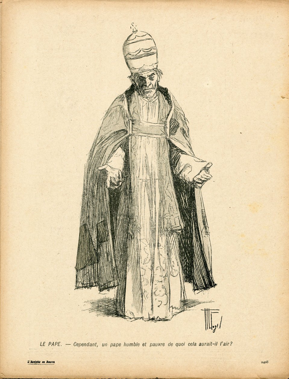 L'Plate au Beurre, संख्या 143, B & W . में व्यंग्य द्वारा हरमन वोगेल
