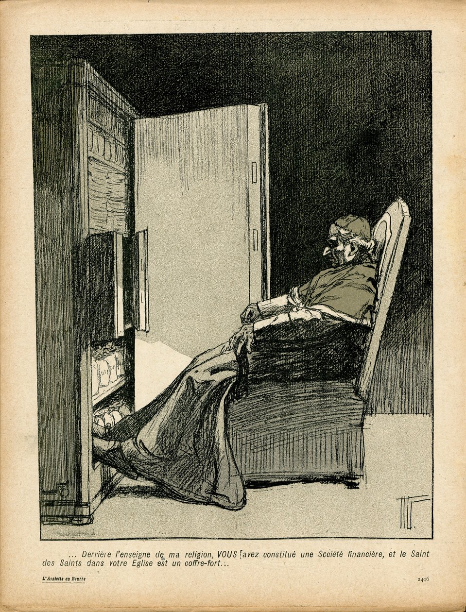L'Plate au Beurre, संख्या 143, B & W . में व्यंग्य द्वारा हरमन वोगेल