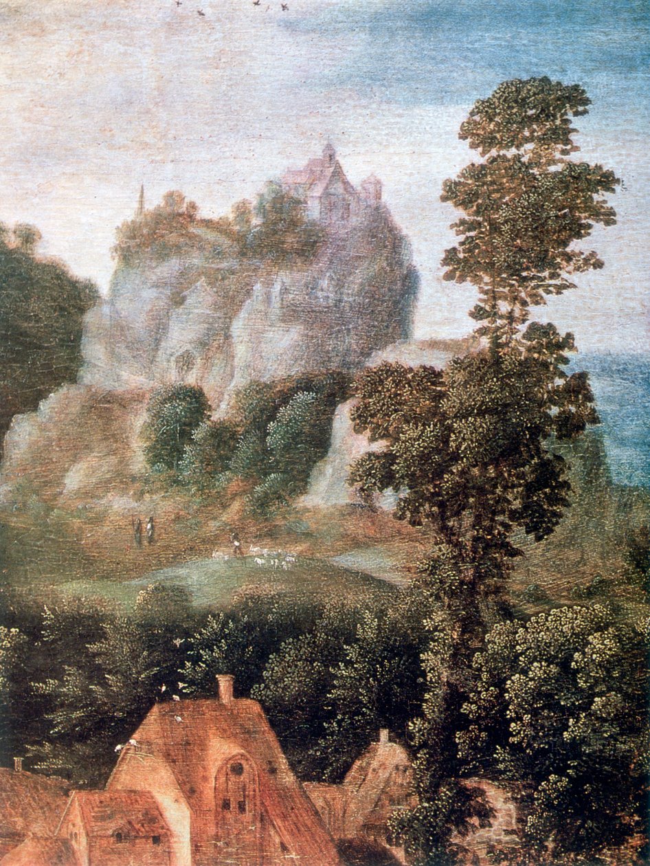 मिस्र में उड़ान, विस्तार, c1530-1550। द्वारा हेर्री ने डे बील्स से मुलाकात की