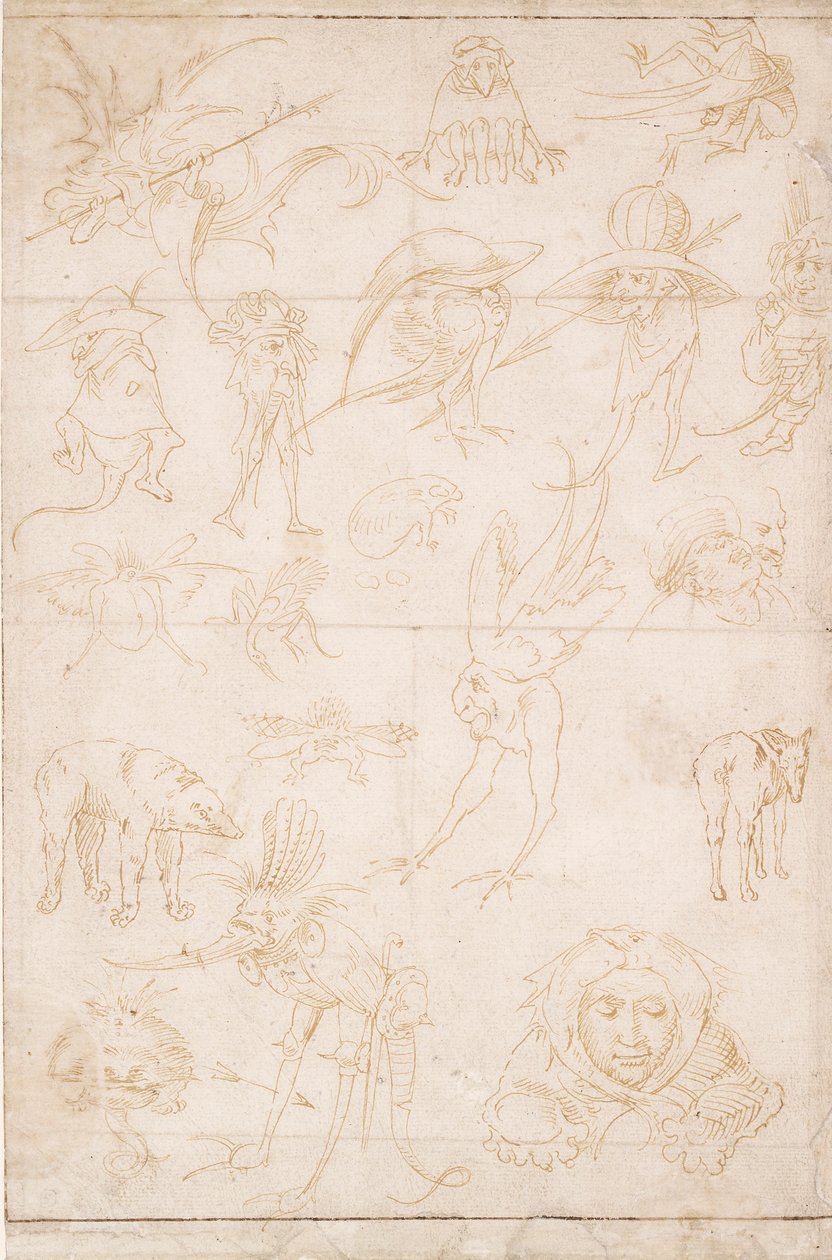 विचित्र अध्ययन, c1500-1520 द्वारा हिरेमस बॉश