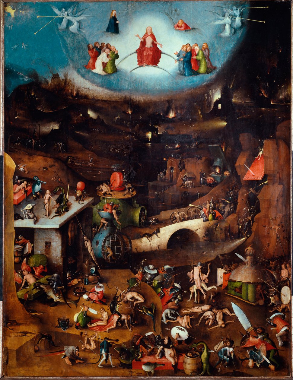 अंतिम निर्णय का ट्राइप्टिक, केंद्रीय पैनल, c.1504 (लकड़ी पर पेंटिंग) द्वारा हिरेमस बॉश