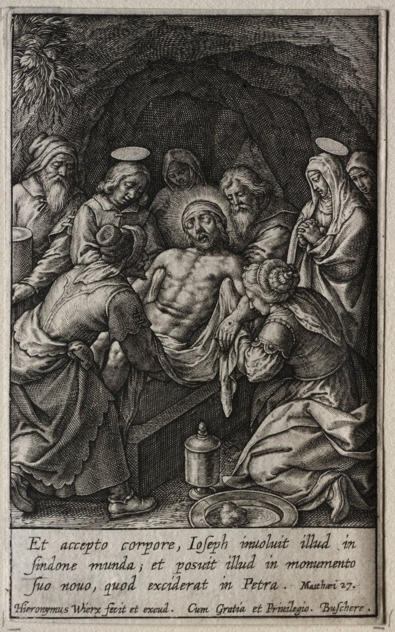 जुनून: Entombment। द्वारा हिरोनिमस या जेरोम वेरिएक्स