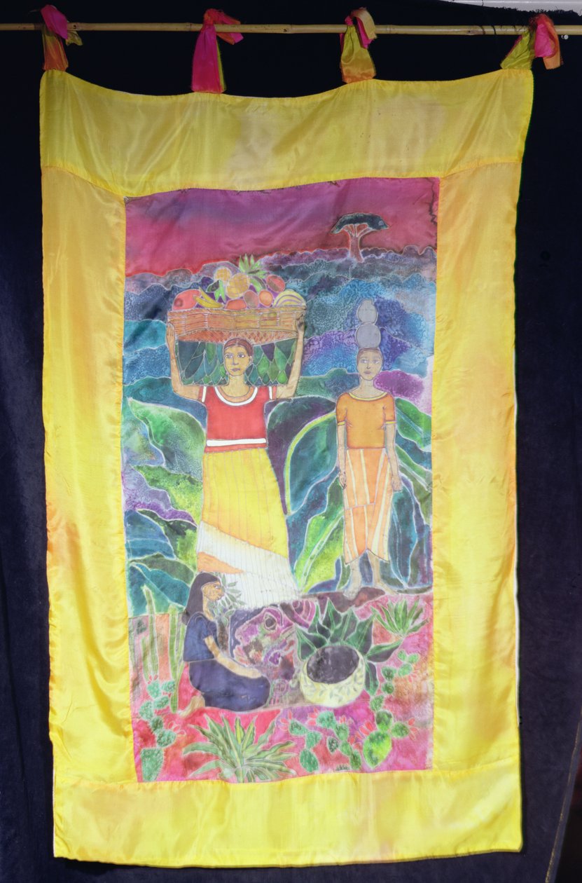 डिएगो रिवेरा के बाद, 2003 (रेशम पर रंग) द्वारा हिलेरी सिमोन