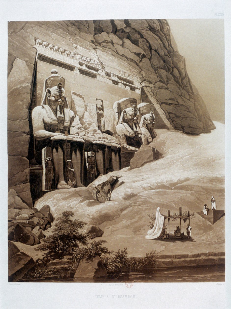 टेंपल डी इब्समबोल, मिस्र, 1841 द्वारा हिमली