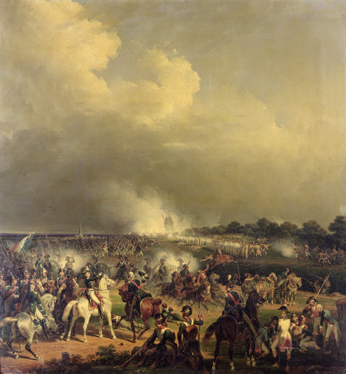 बाउसू की लड़ाई, 3 नवंबर 1792, 1845 द्वारा Hippolyte Lecomte
