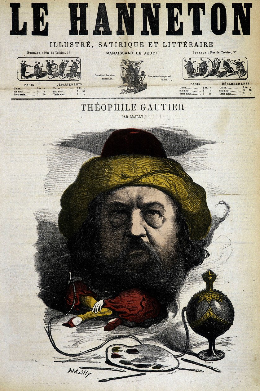 थियोफाइल गौटियर - मेली द्वारा, "ले हैनेटन" में "09/05/1867" द्वारा Hippolyte Mailly