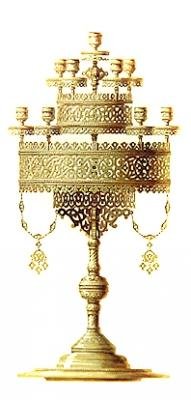 एक मोमबत्ती के लिए डिजाइन द्वारा हिप्पोलाइट मोनिगेट्टी