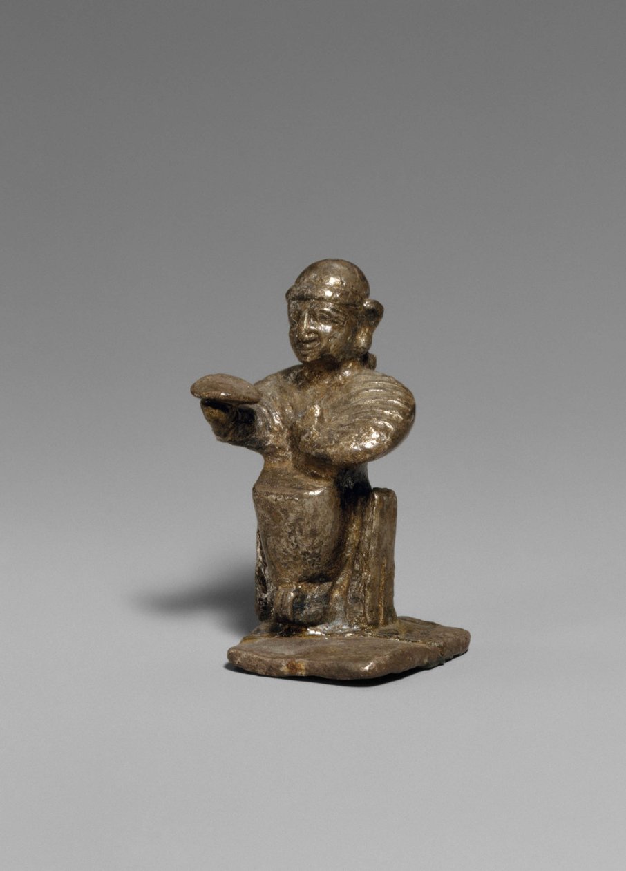 बैठी महिला, c.1300 ईसा पूर्व (रजत) द्वारा हित्ती