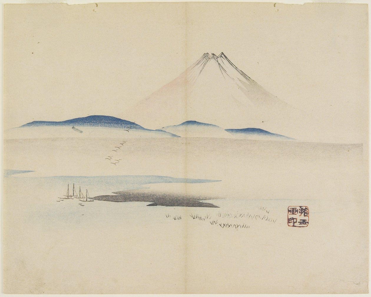 (माउंट फ़ूजी), सी। 1830 द्वारा Hogyoku