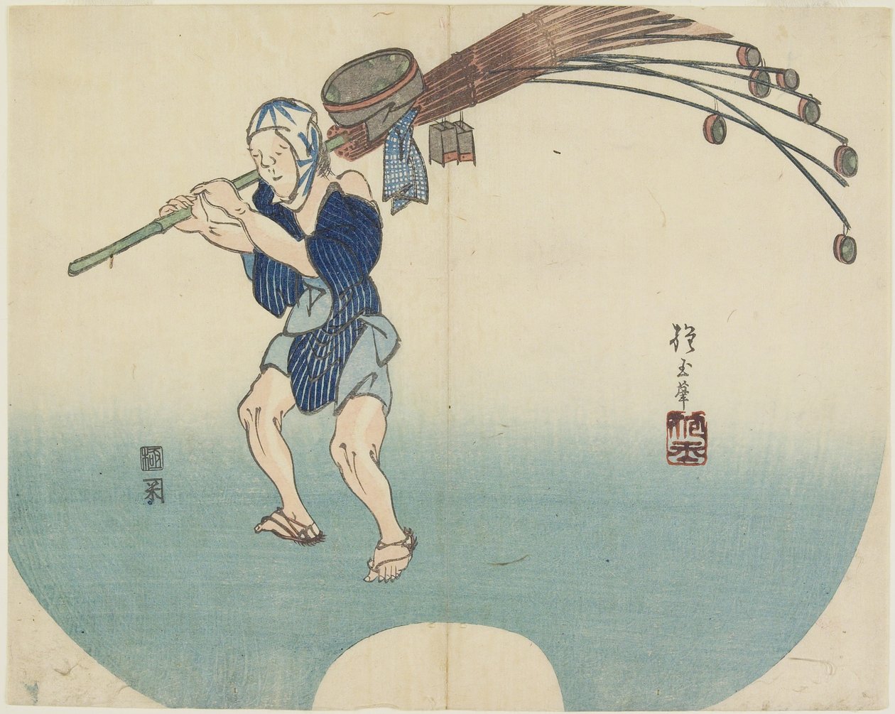 (वाटर वेंडर), सी। 1830 द्वारा Hogyoku