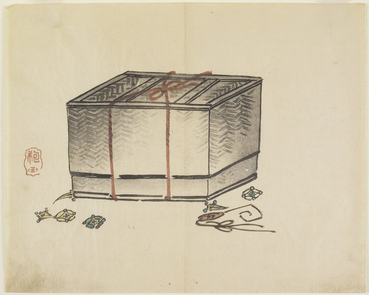 (विकर स्टोरेज बॉक्स), सी। 1830 द्वारा Hogyoku