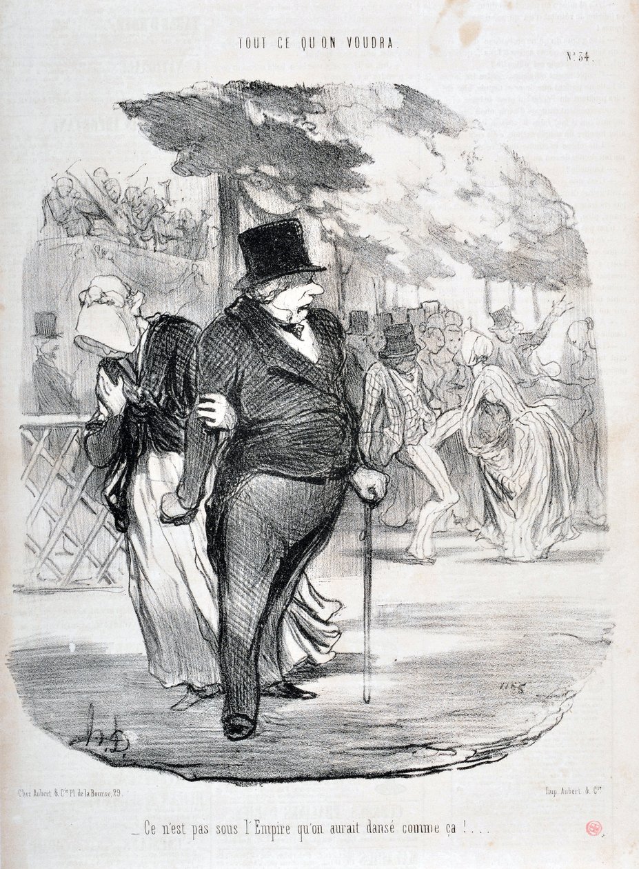 हॉनर ड्यूमियर द्वारा कलाकृति (1808-1879)। 1849 से चारीवारी की तारीखें: सीरी ऑल व्हाट यू विल विल "" यह साम्राज्य के अधीन नहीं है कि हम इस तरह नृत्य करेंगे!..."" ललित कला संग्रहालय - पैलेस लॉन्गचैम्प, मार्सिले द्वारा होनोरे ड्यूमियर