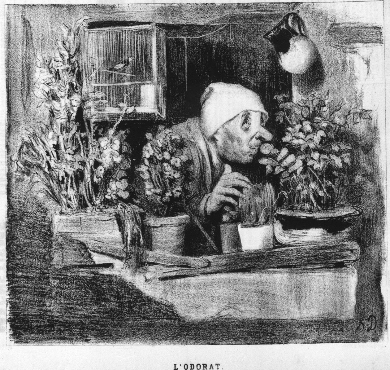 ओराट: होनोर ड्यूमियर (1808-1879) द्वारा "" सिंक सेंस "" से ली गई श्रृंखला। "" चारिवारी " द्वारा होनोरे ड्यूमियर