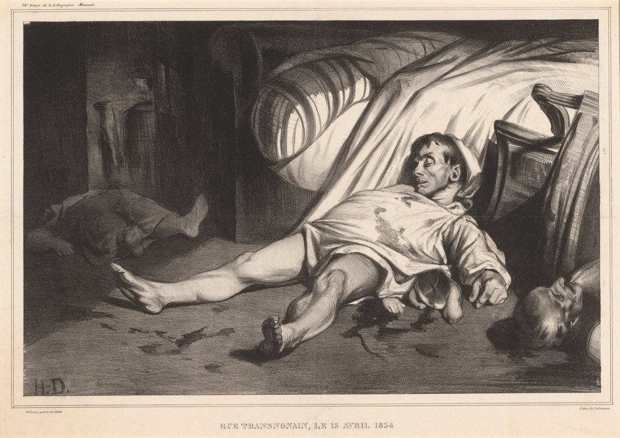 रुए ट्रांसनोनैन, 15 अप्रैल, 1834 द्वारा होनोरे ड्यूमियर