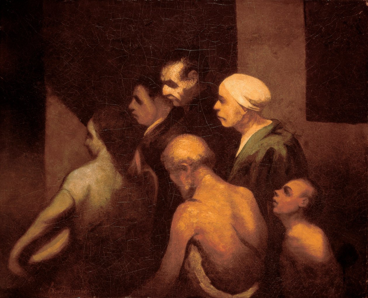 होनोर ड्यूमियर द्वारा पेंटिंग "द भिखारी" (1808-1879), c.1843 द्वारा होनोरे ड्यूमियर