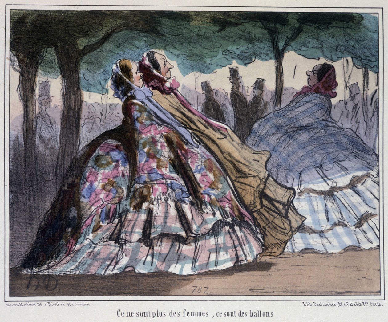 वे महिलाएं नहीं हैं, वे गुब्बारे हैं - Daumier . द्वारा द्वारा होनोरे ड्यूमियर