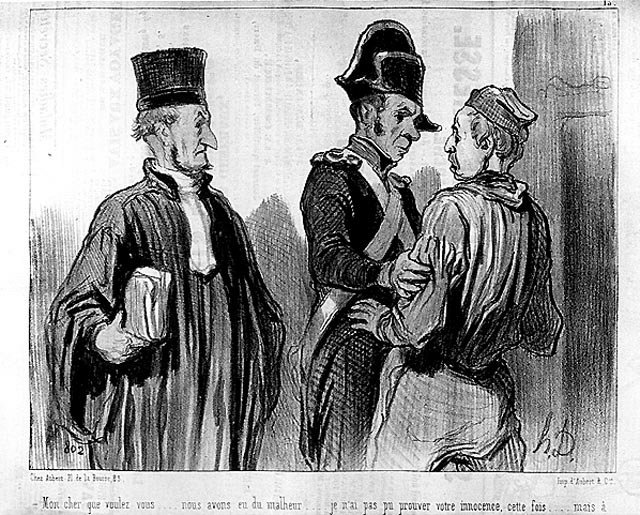 ड्यूमियर द्वारा एक वकील और उसका मुवक्किल - 21/09/1845 . के "" चारिवारी"" में द्वारा होनोरे ड्यूमियर