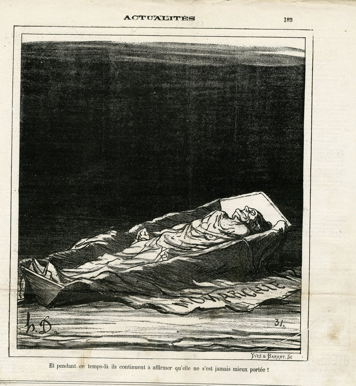 Le Charivari . में होनोर ड्यूमियर (1808-1879) द्वारा चित्रण द्वारा होनोरे ड्यूमियर