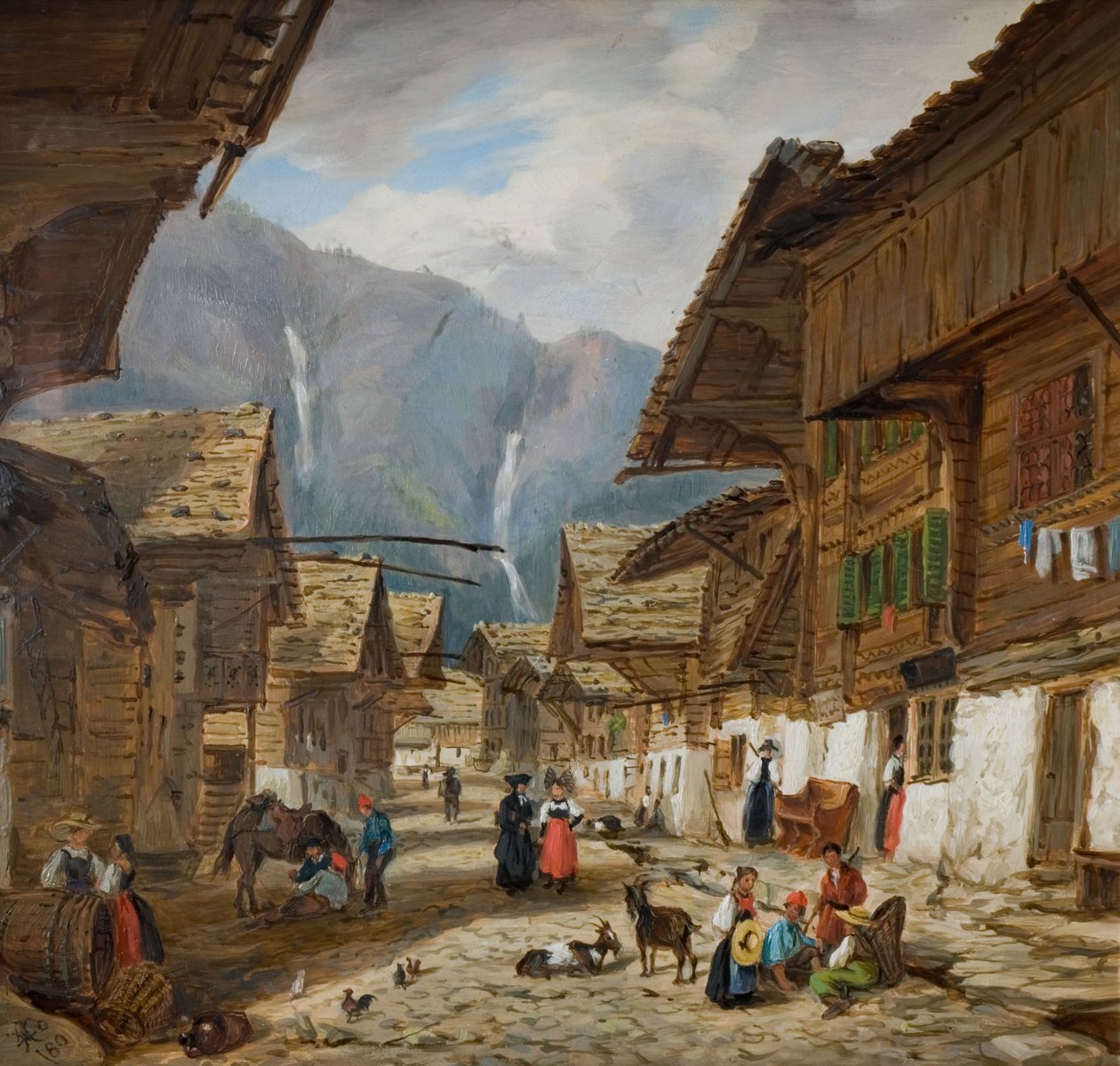 एंडरमैट, स्विट्जरलैंड, 1880। द्वारा हॉपकिंस हॉर्स्ले हॉबड हॉर्सले