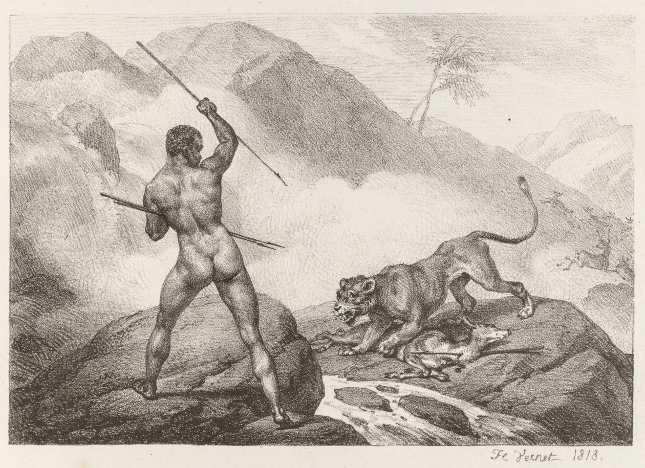 अफ्रीकी हंटर अफ्रीकी हंटर, 1818। द्वारा एमिल जीन होरेस वर्नेट