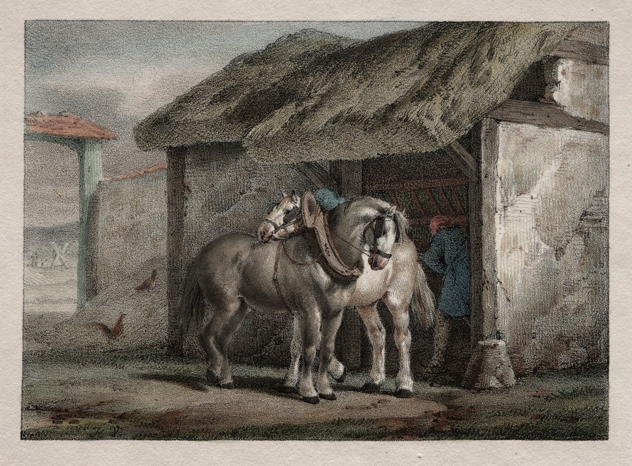 खेत का घोड़ा। द्वारा एमिल जीन होरेस वर्नेट