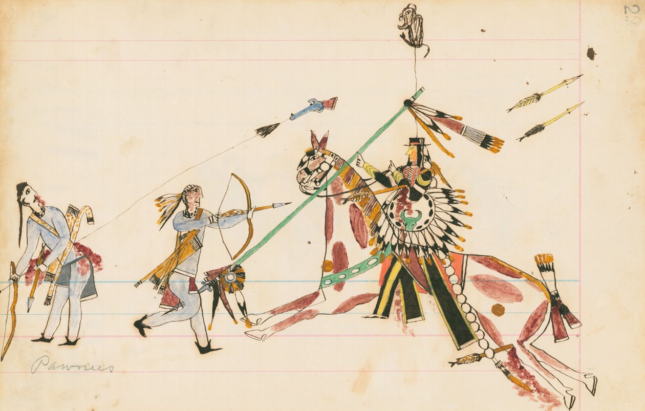पंजे, 1874-75 (पेन, स्याही और शौचालय कागज पर) द्वारा हॉफिंग वुल्फ