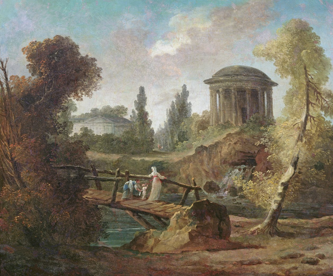 टिवोली में कैस्केड्स, c.1775 द्वारा ह्यूबर्ट रॉबर्ट