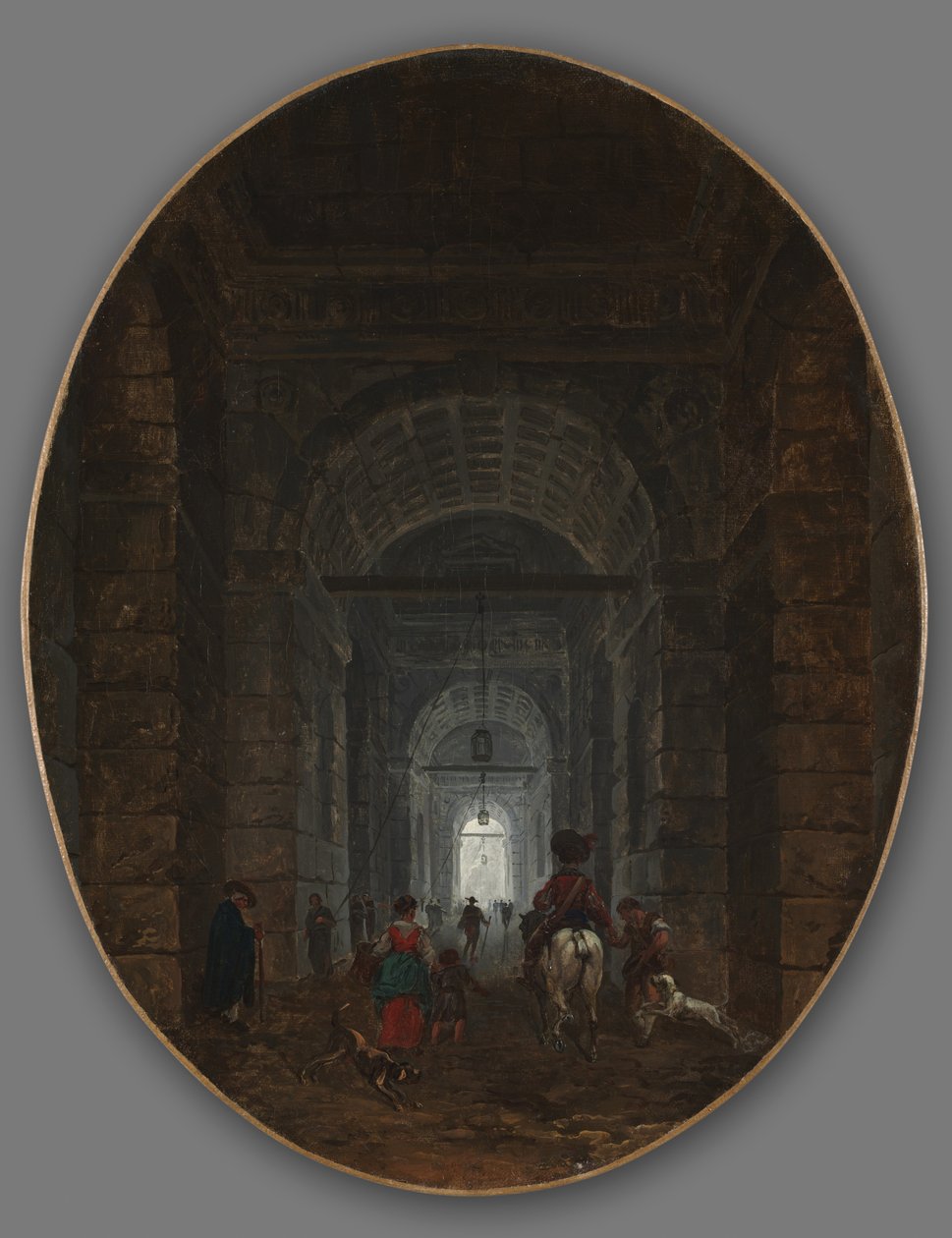 पोसटिपो का ग्रोटो, c.1769 द्वारा ह्यूबर्ट रॉबर्ट
