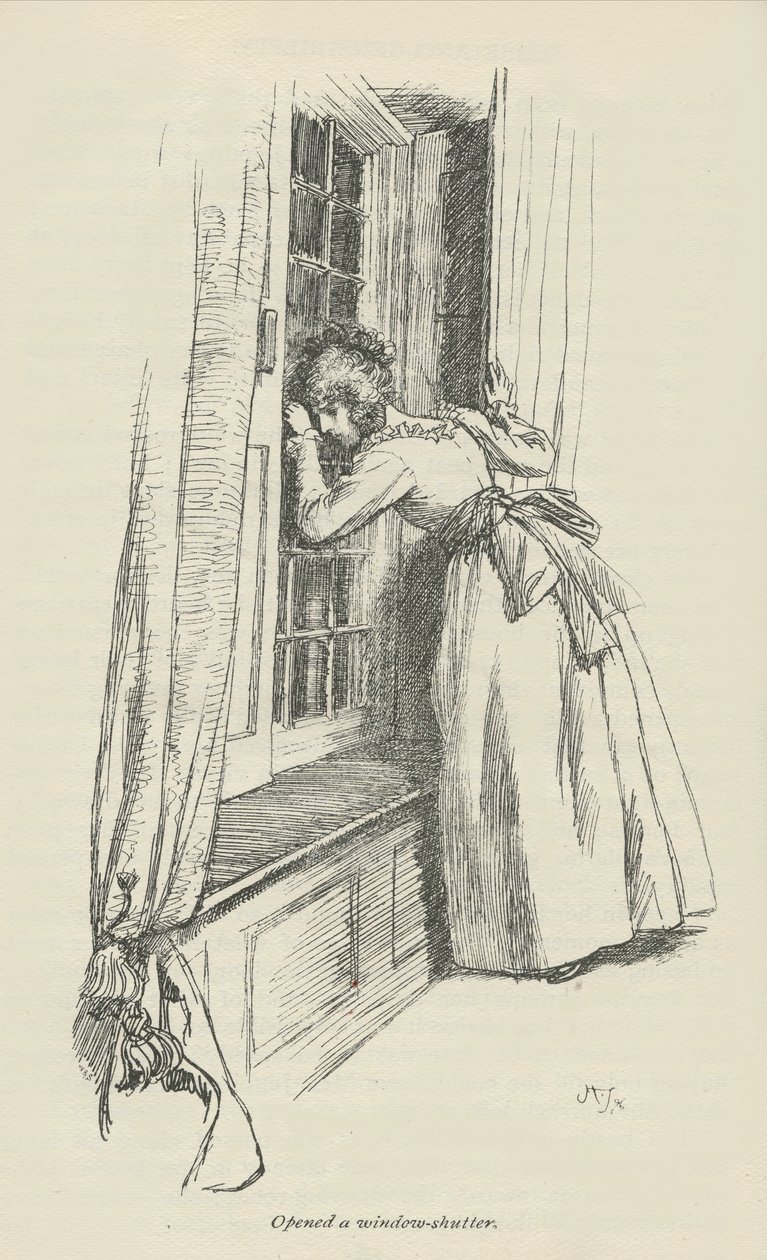 एक खिड़की-शटर खोला, 1896 द्वारा ह्यूग थॉमसन