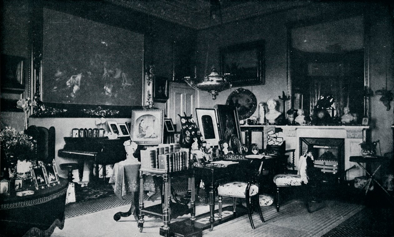 ओस्बोर्न में क्वींस प्राइवेट सिटिंग रूम, c1899, 1901 द्वारा ह्यूजेस और मुलिंस