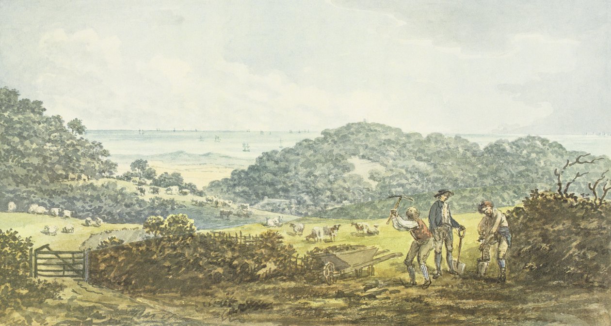 पैनोरमिक &39;से पहले&39;, एंटनी हाउस के लिए रेड बुक से, c.1812 द्वारा हम्फ्री रिटन