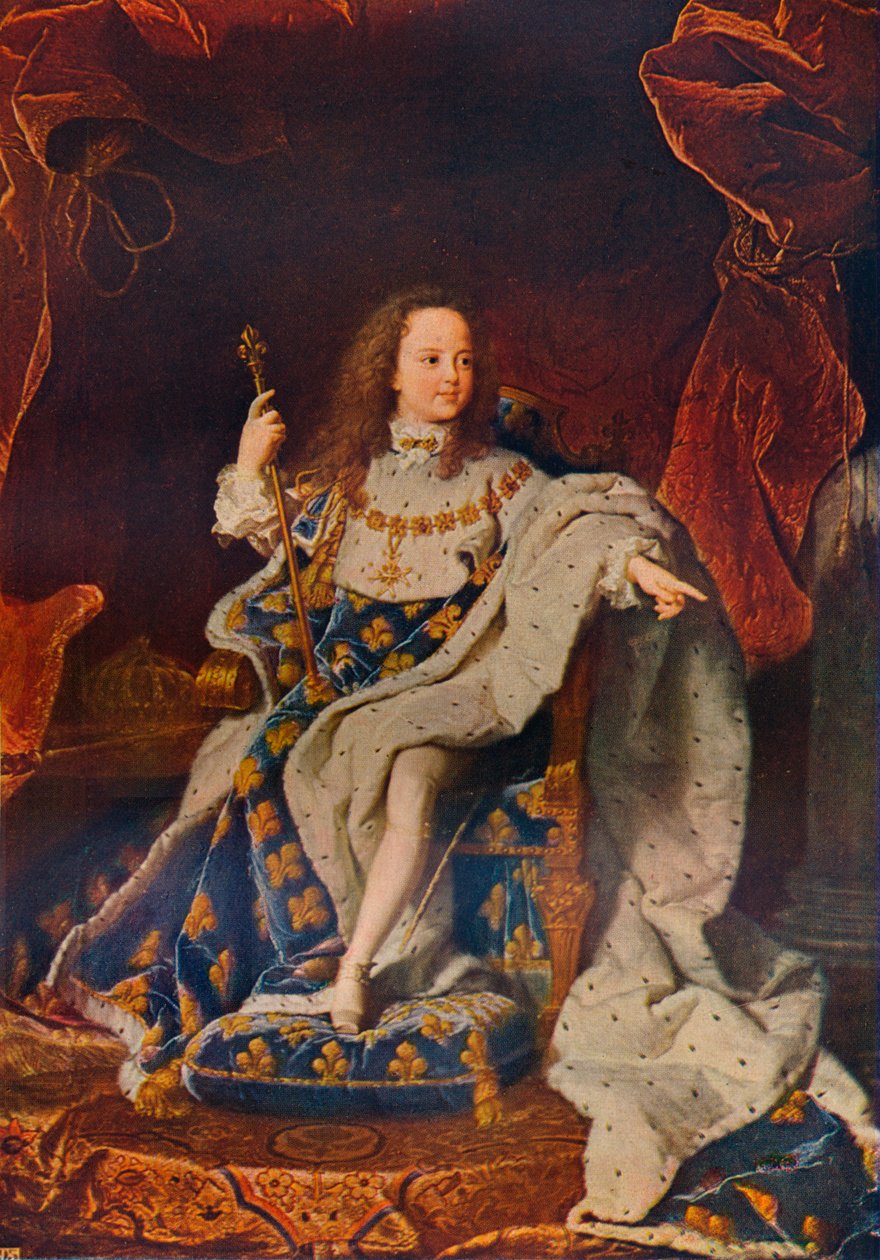 लुईस 1717-1774 सेकेंड द कॉस्टयूम ऑफ़ द सेक्रे में आयु, 17171724, 1911 द्वारा जलकुंभी फ्रेंकोइस रिगौड