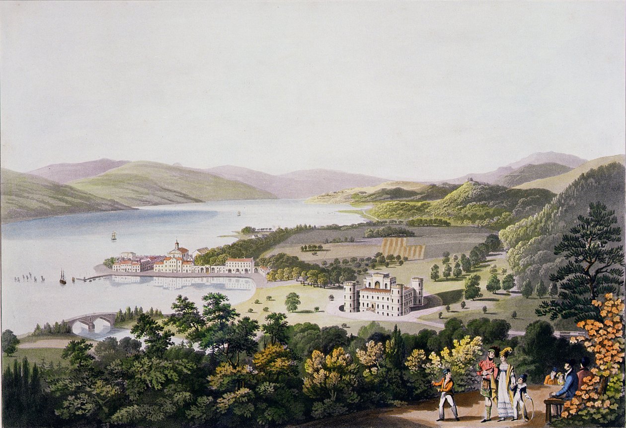 इन्वर्टरी का शहर, पब। स्मिथ एंड एल्डर द्वारा, 1824 (एक्वाटिंट) द्वारा मैं क्लार्क